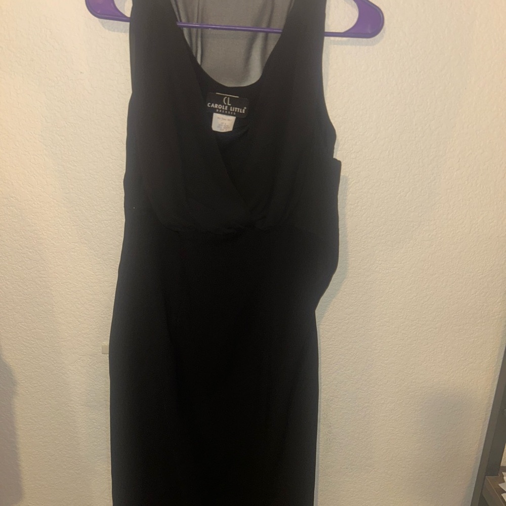 Carole Little Elegant Black Backless Dress
